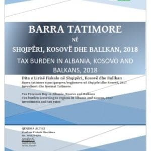 Barra tatimore në Shqipëri, Kosovë dhe Ballkan, 2018