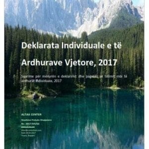 Deklarata individuale e të ardhurave vjetore, 2017