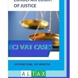 ECJ VAT cases