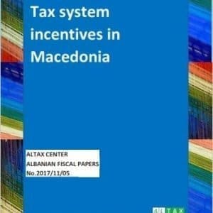 Tax system incentives in Macedonia